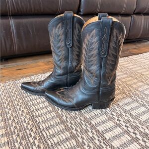 Black Caborca Silver Boots